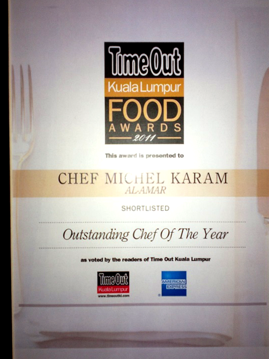 Michel Karam culinary recognition