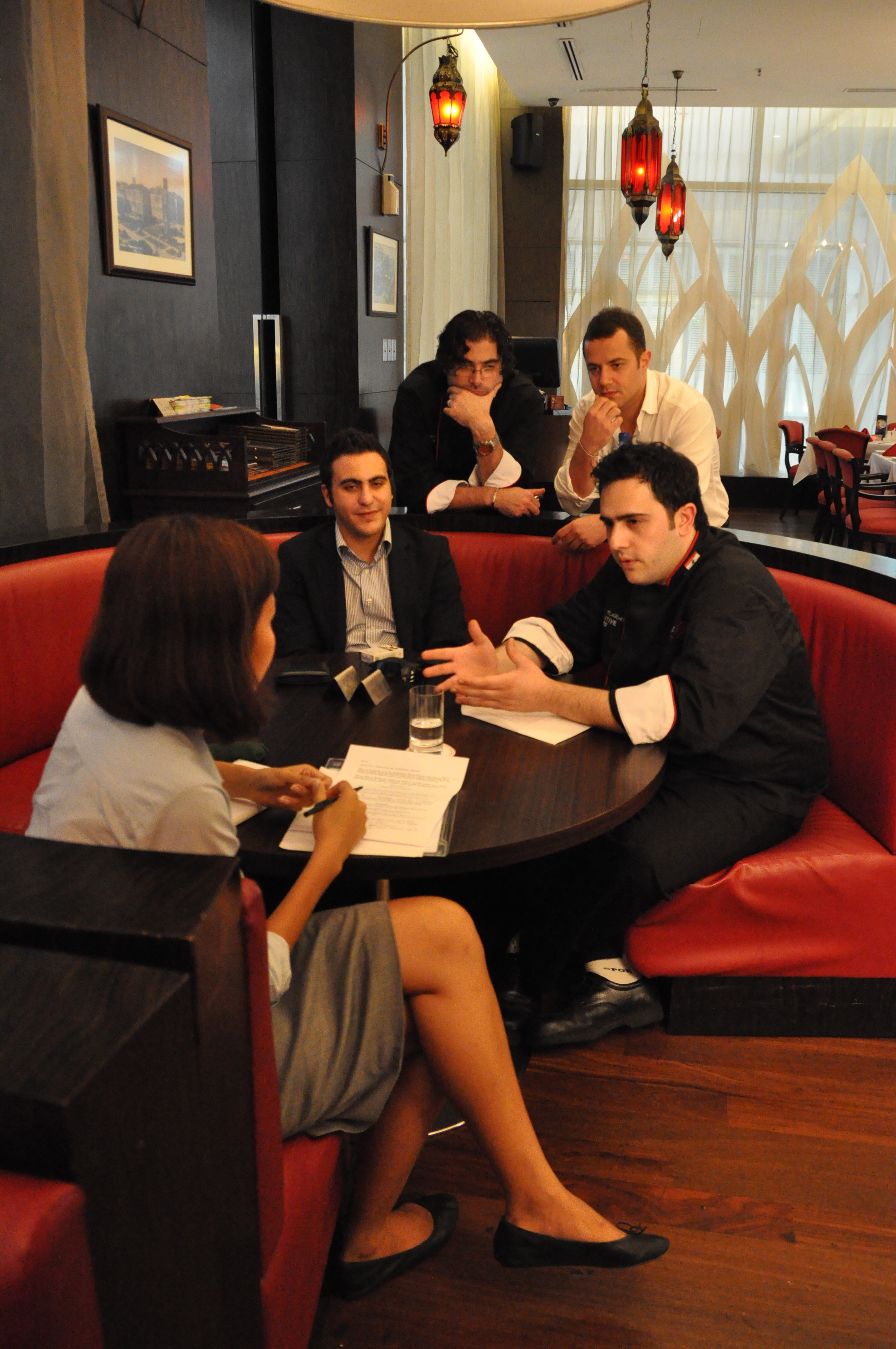 Michel Karam with crew