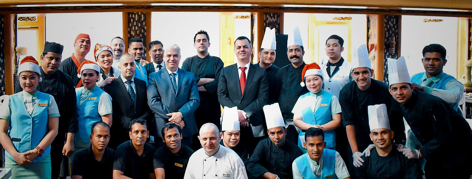 Michel Karam with culinary team