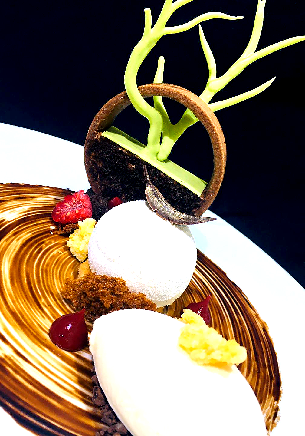Dessert plating art