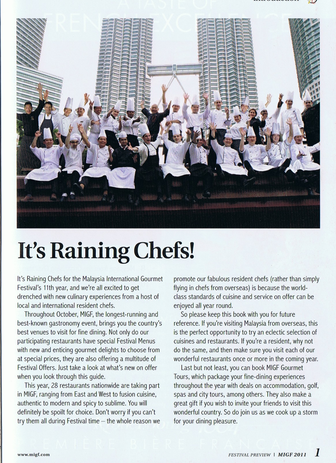 MIGF 2011 magazine feature