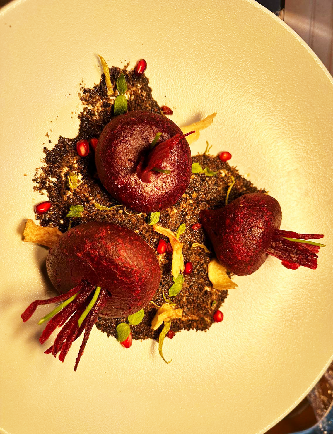 Beetroot signature plating