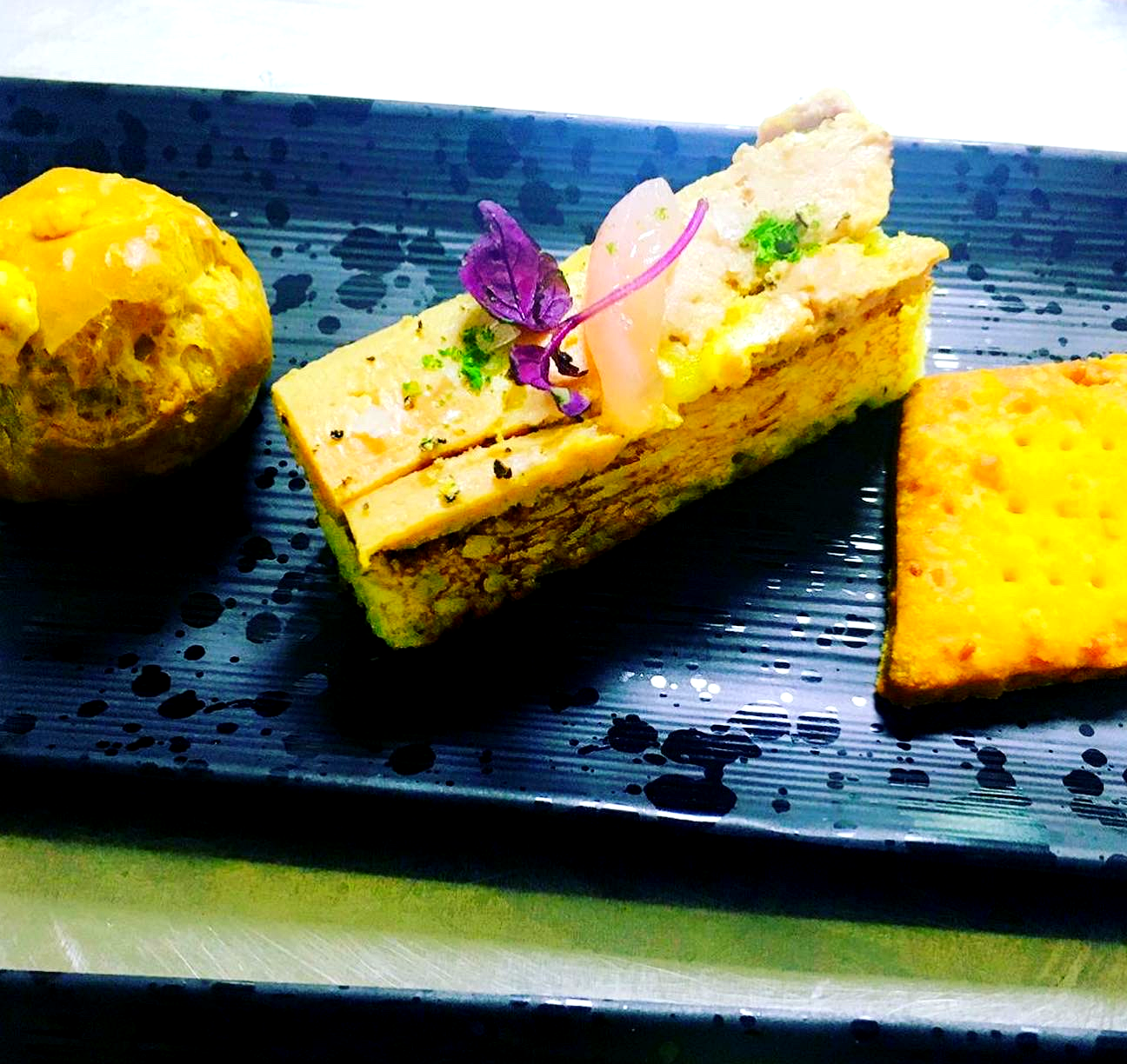 Foie gras signature plating